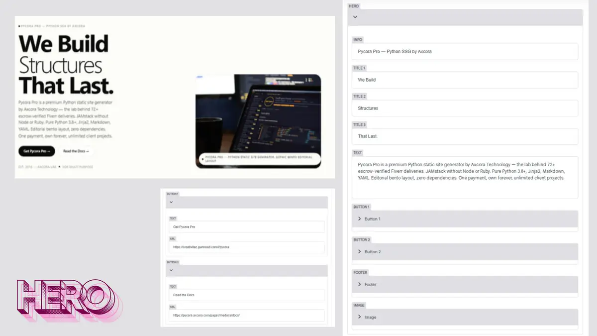 python ssg pro jamstack static site generator